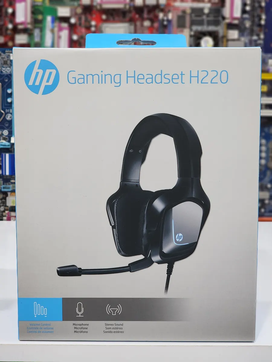 Headset gamer HP na vitrine da GHz
